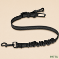 Cinto de segurança ajustável preto para cães no carro - PATTA