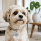 Plaquinha de Identificação Personalizada para Pets PATTA em uso