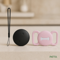 Rastreador Google Find My com suporte rosa e detalhe de osso - PATTA