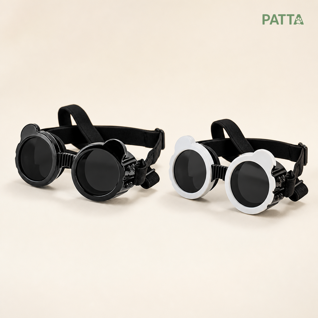 Óculos de Proteção UV com Ventilação e Alças Ajustáveis para Pets