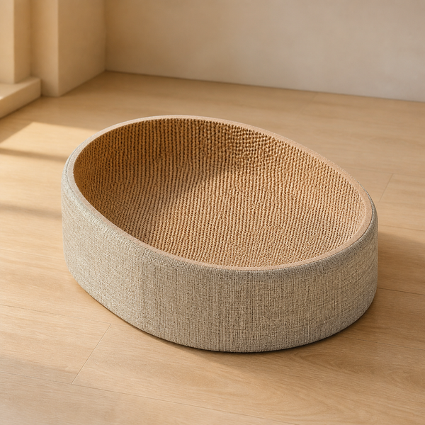 Cama Oval Grande de sisal para gatos