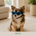 Óculos de Sol Pet em Formato de Coração com Proteção UV e Alça Ajustável