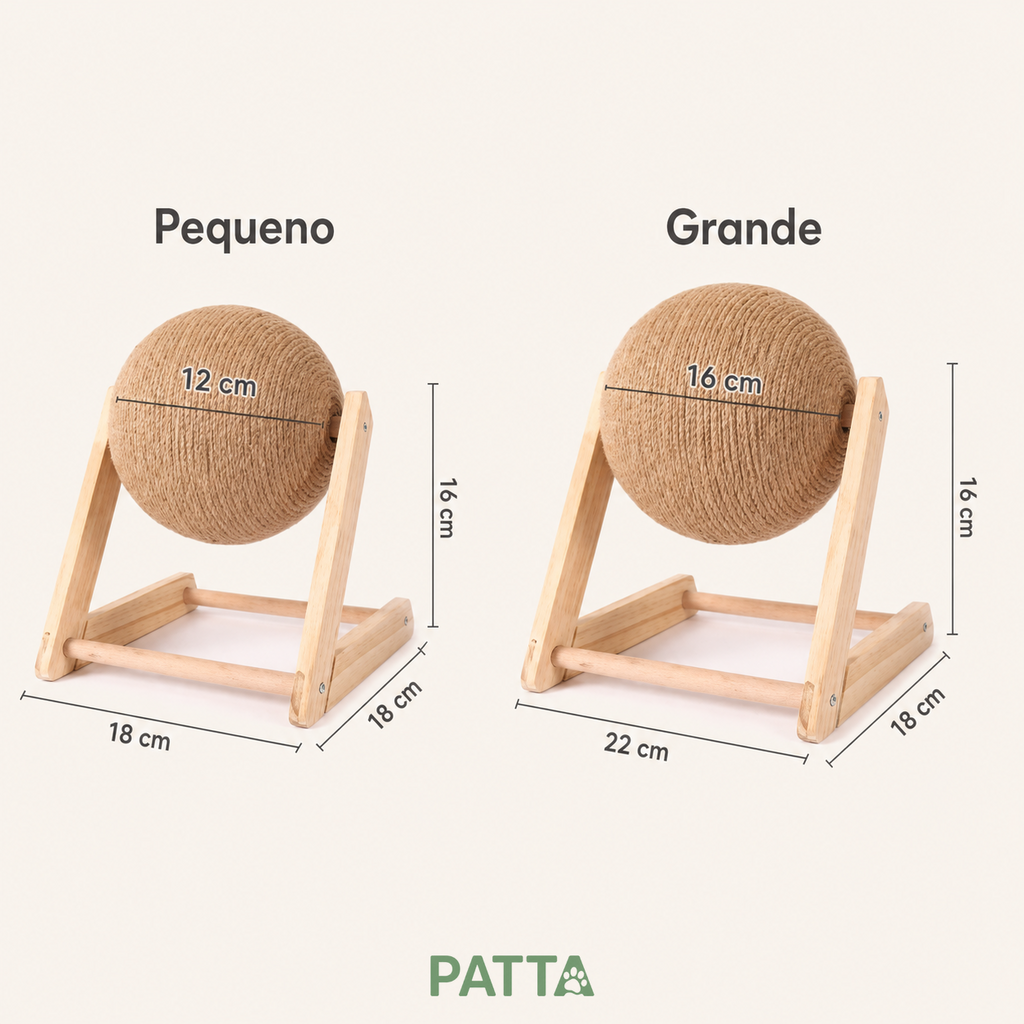 Arranhador com Bola de Sisal para Gatos