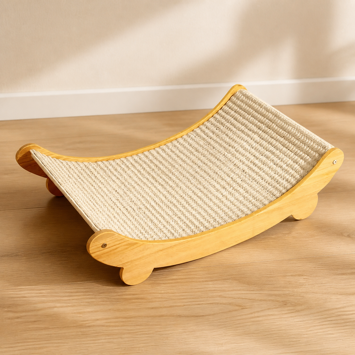 Cama Curva Grande de sisal para gatos