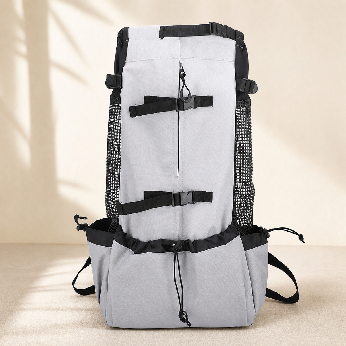 Mochila Transportadora para Cães PATTA cinza claro