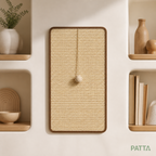 Tapete Arranhador de Sisal para Gatos com Bolinha em ambiente com nichos