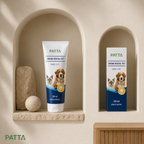 Creme dental pet PATTA apresentado em nichos