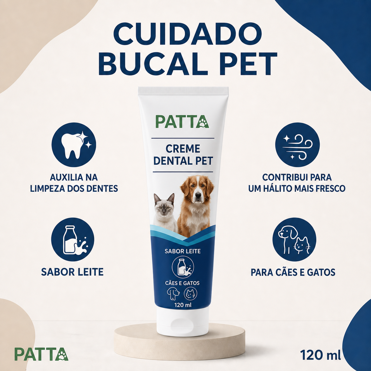 Benefícios confirmados do creme dental pet PATTA