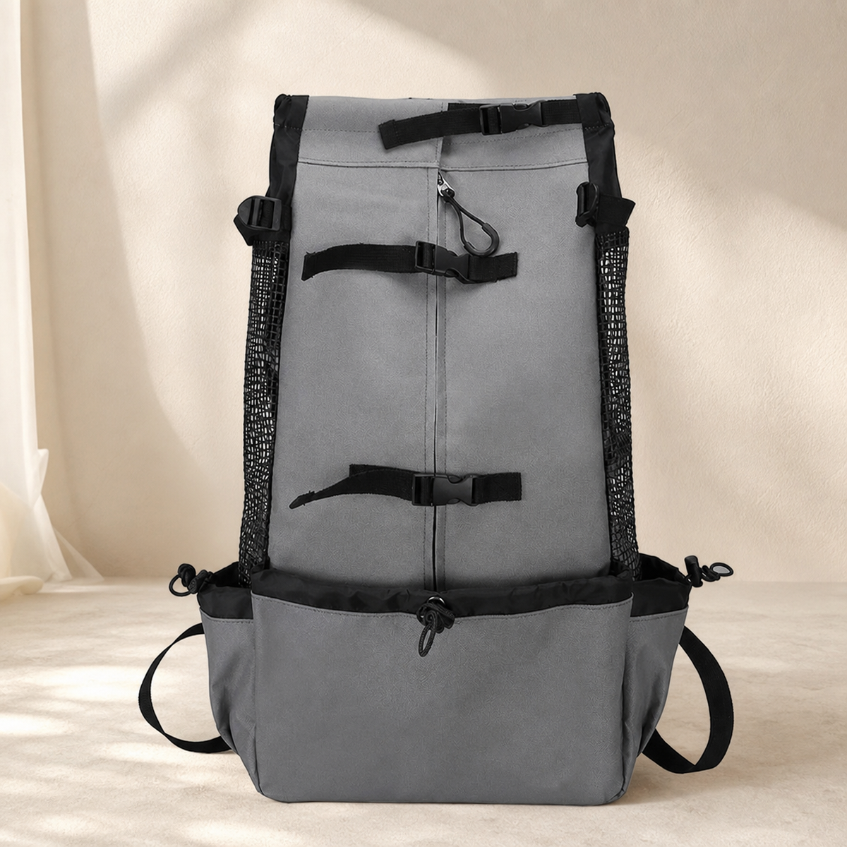 Mochila Transportadora para Cães PATTA cinza escuro
