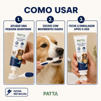 Modo de uso do creme dental pet PATTA