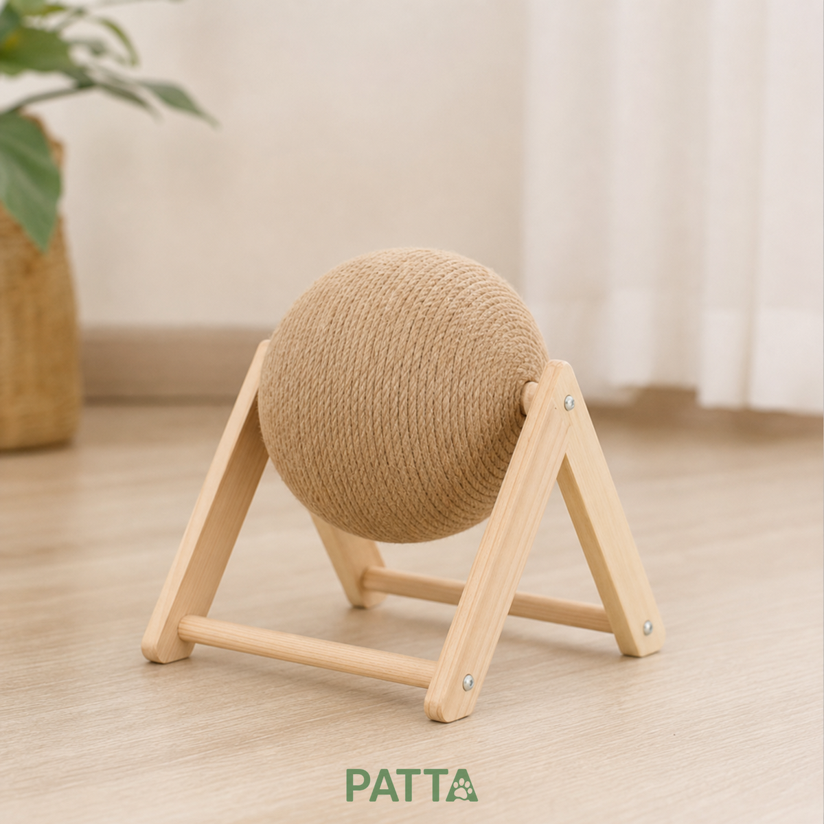 Arranhador com Bola de Sisal para Gatos