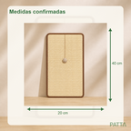 Medidas do Tapete Arranhador de Sisal para Gatos: 40 por 20 centímetros
