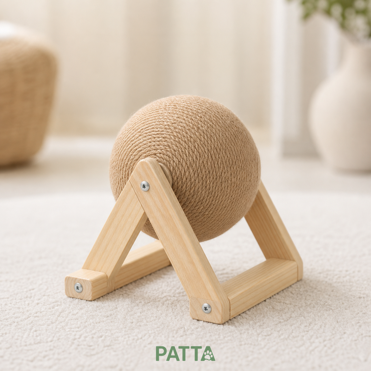 Arranhador com Bola de Sisal para Gatos