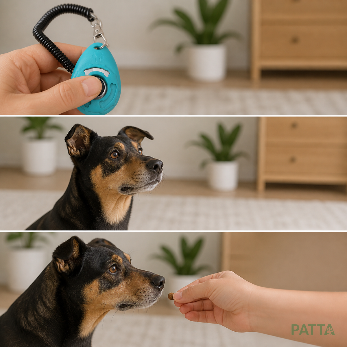 Funcionamento do Clicker de Adestramento com recompensa