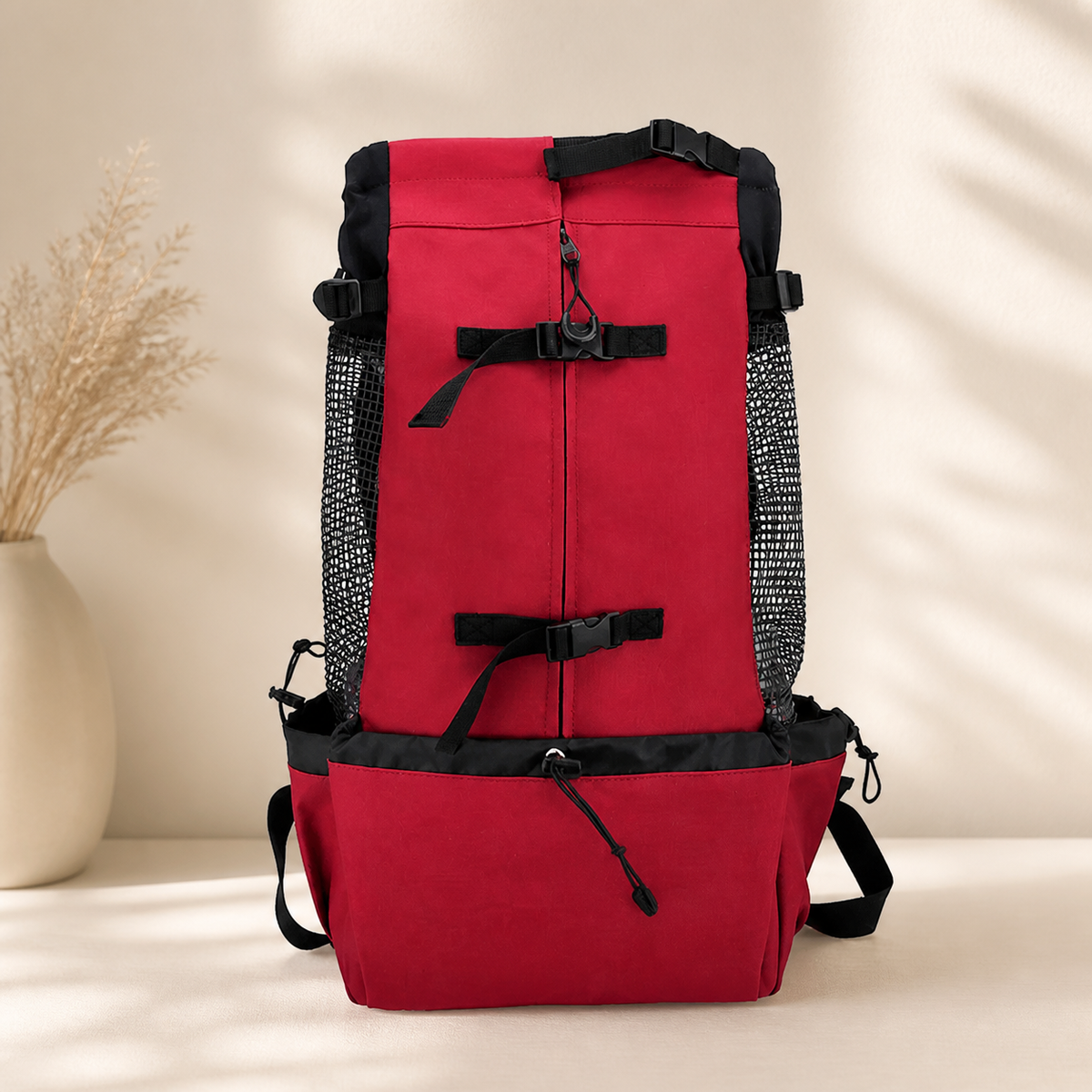 Mochila Transportadora para Cães PATTA vermelha