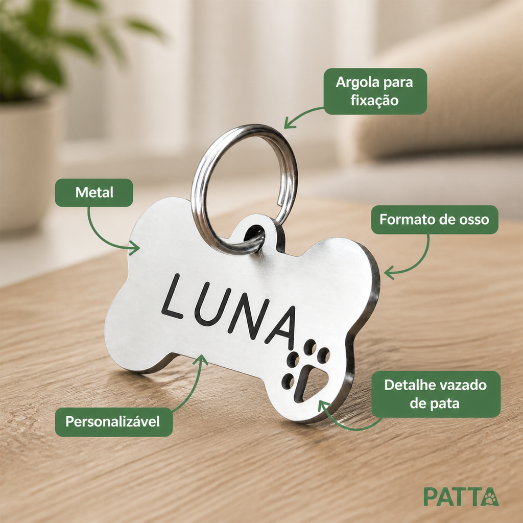 Benefícios da plaquinha de identificação PATTA