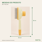 Medidas da escova autolimpante PATTA