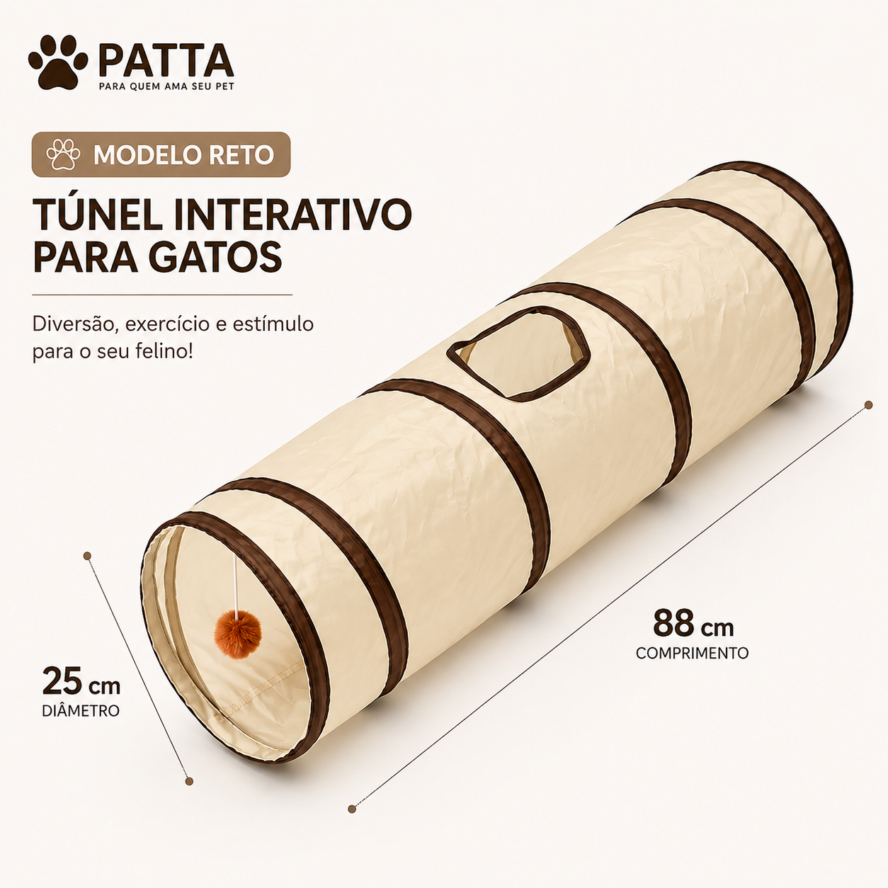 Túnel Interativo para Gatos