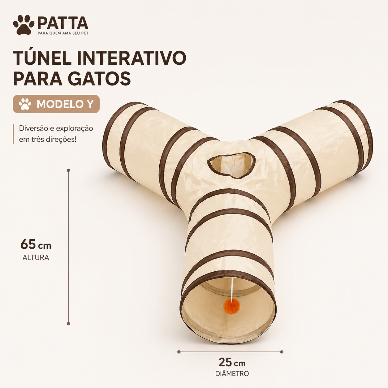 Túnel Interativo para Gatos