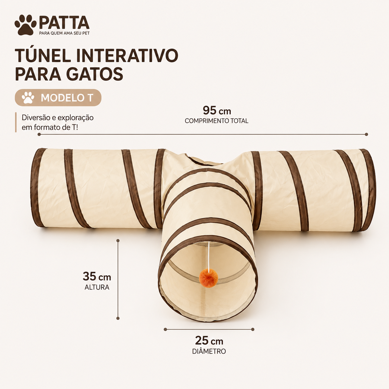 Túnel Interativo para Gatos