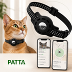 Coleira com Suporte para AirTag e QR Code para Gatos