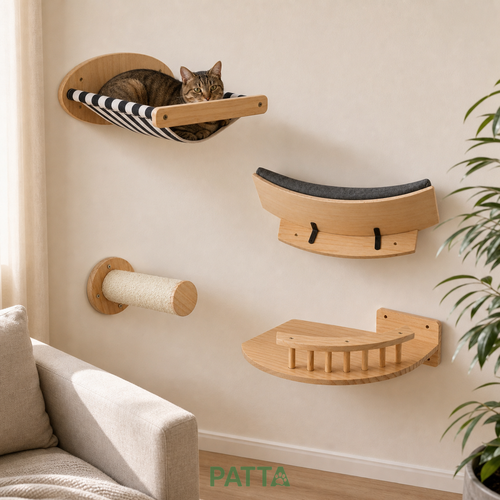 Móveis de Parede Modulares para Gatos