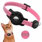 Coleira com Suporte para AirTag e QR Code para Gatos