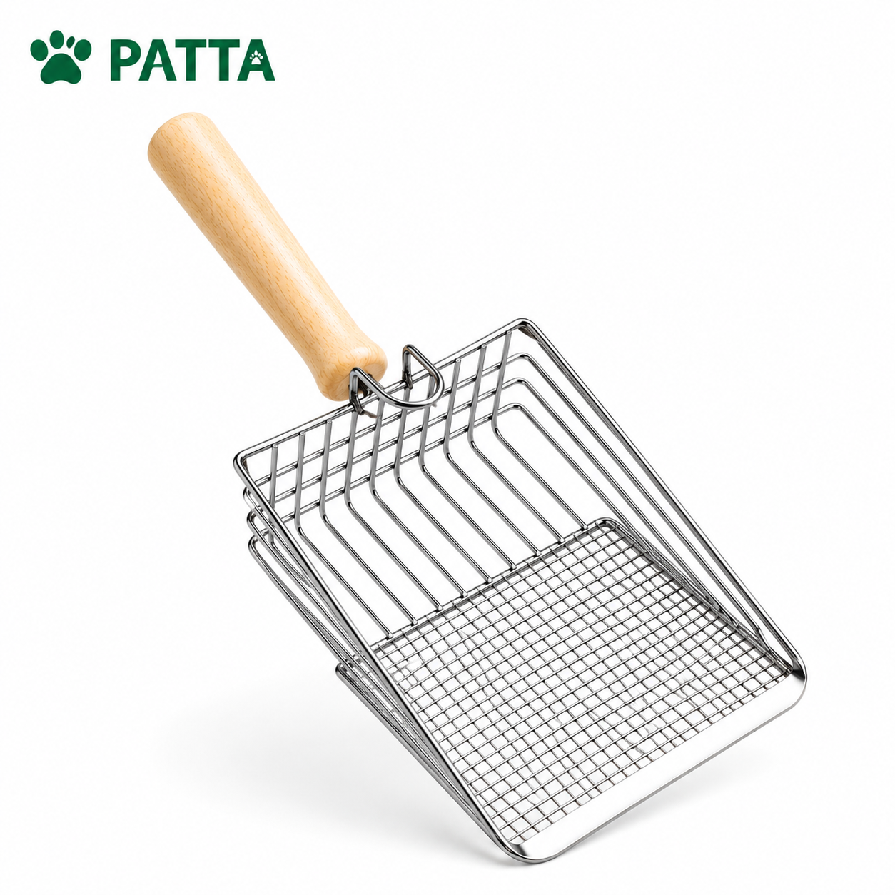 Pá Higiênica Premium em Inox para Gatos