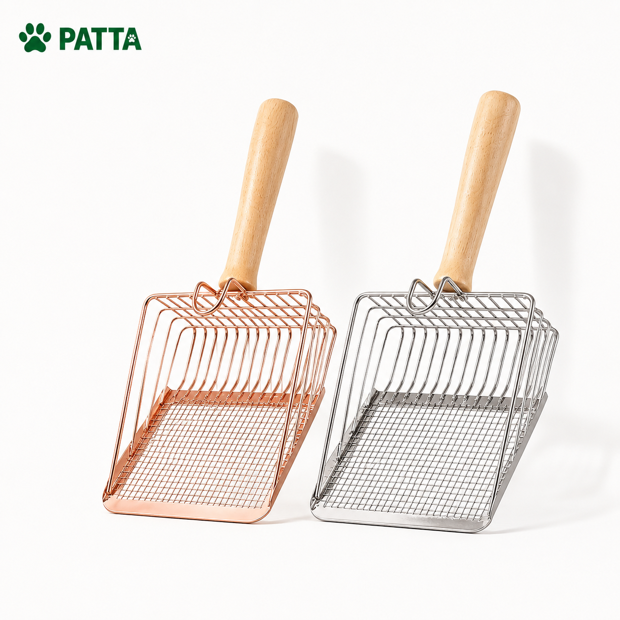 Pá Higiênica Premium em Inox para Gatos