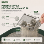 Pá Higiênica Premium em Inox para Gatos