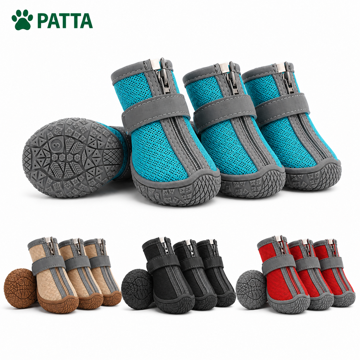 Botas Antiderrapantes com Forro Térmico para Cães