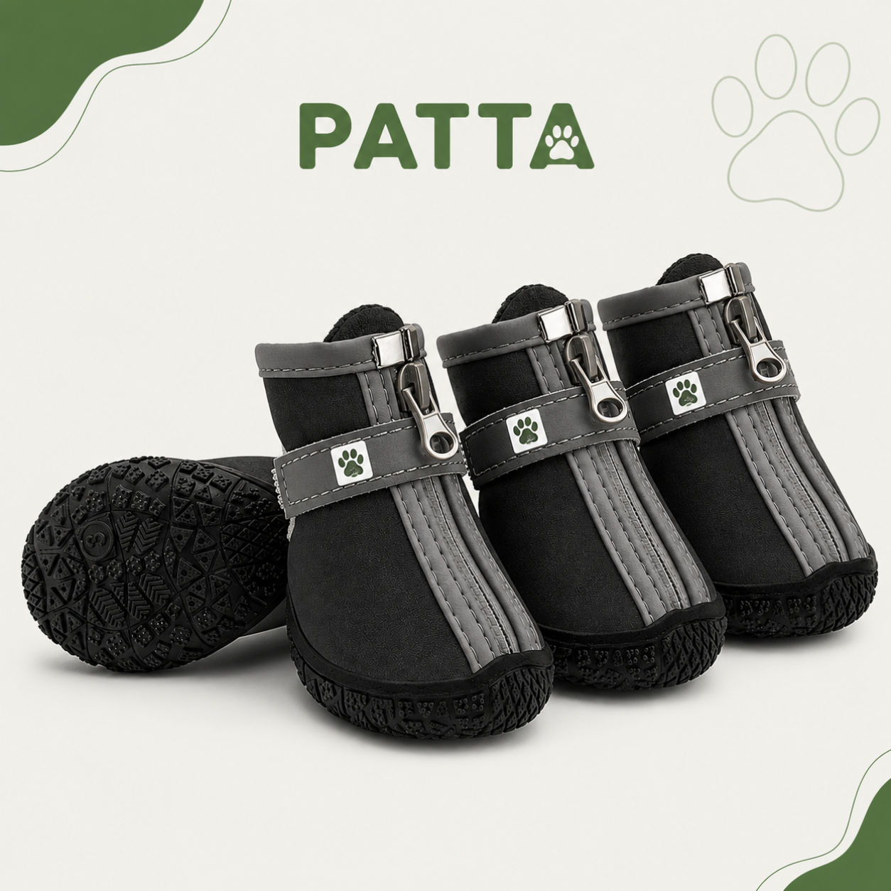 Botas Antiderrapantes com Forro Térmico para Cães