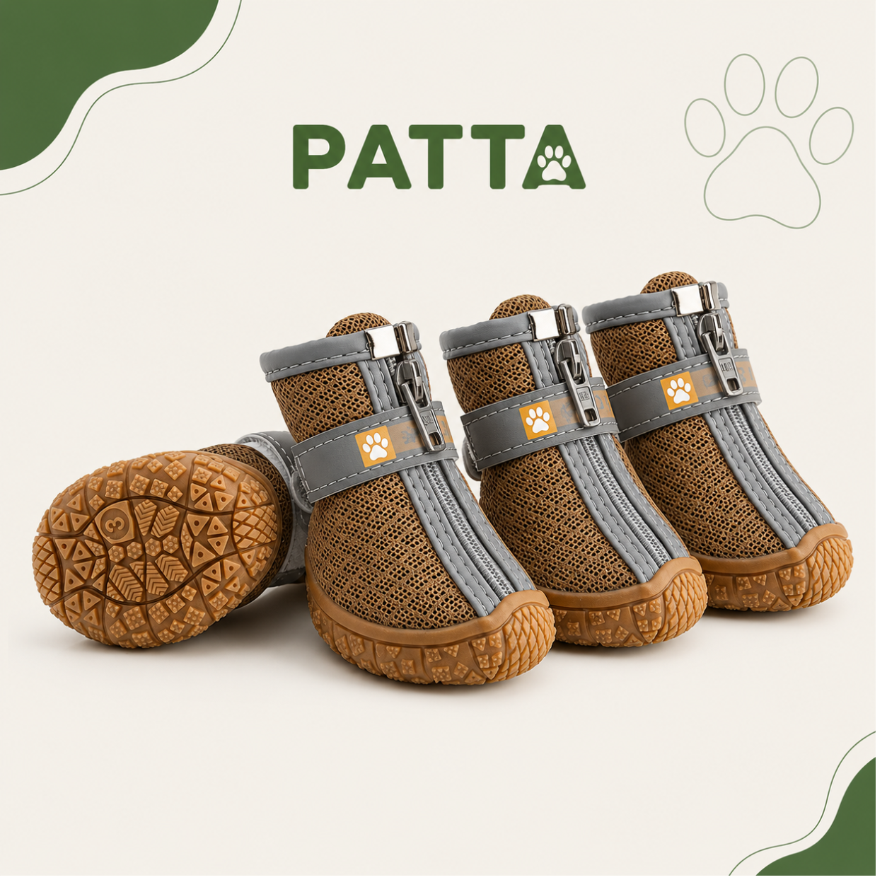 Botas Antiderrapantes com Forro Térmico para Cães