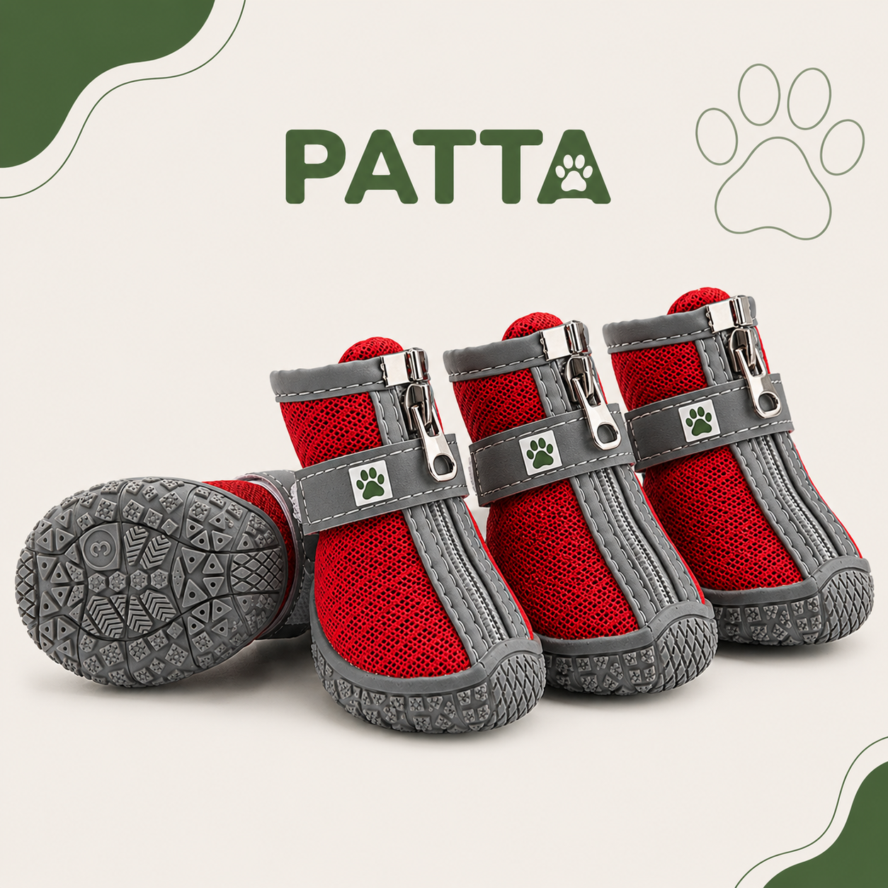 Botas Antiderrapantes com Forro Térmico para Cães