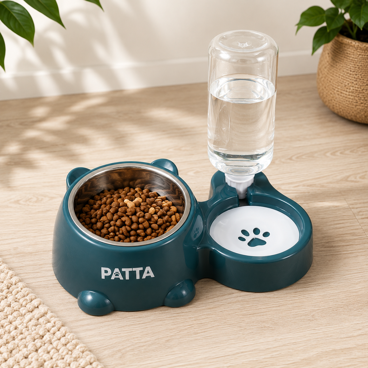 Comedouro Duplo 2 em 1 para Pets