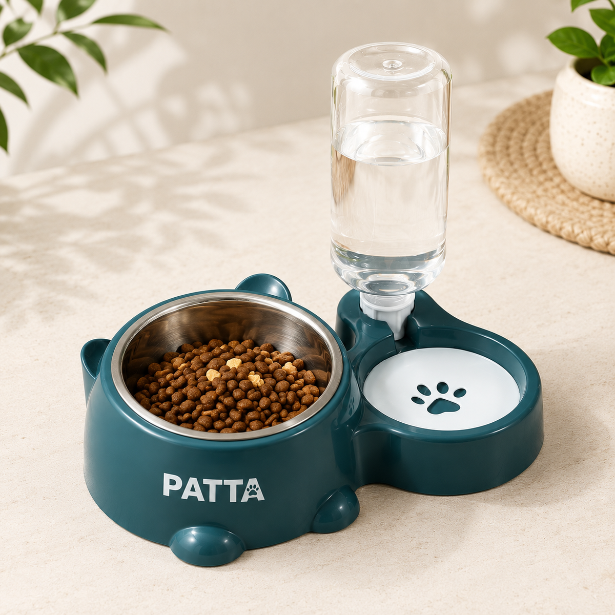 Comedouro Duplo 2 em 1 para Pets