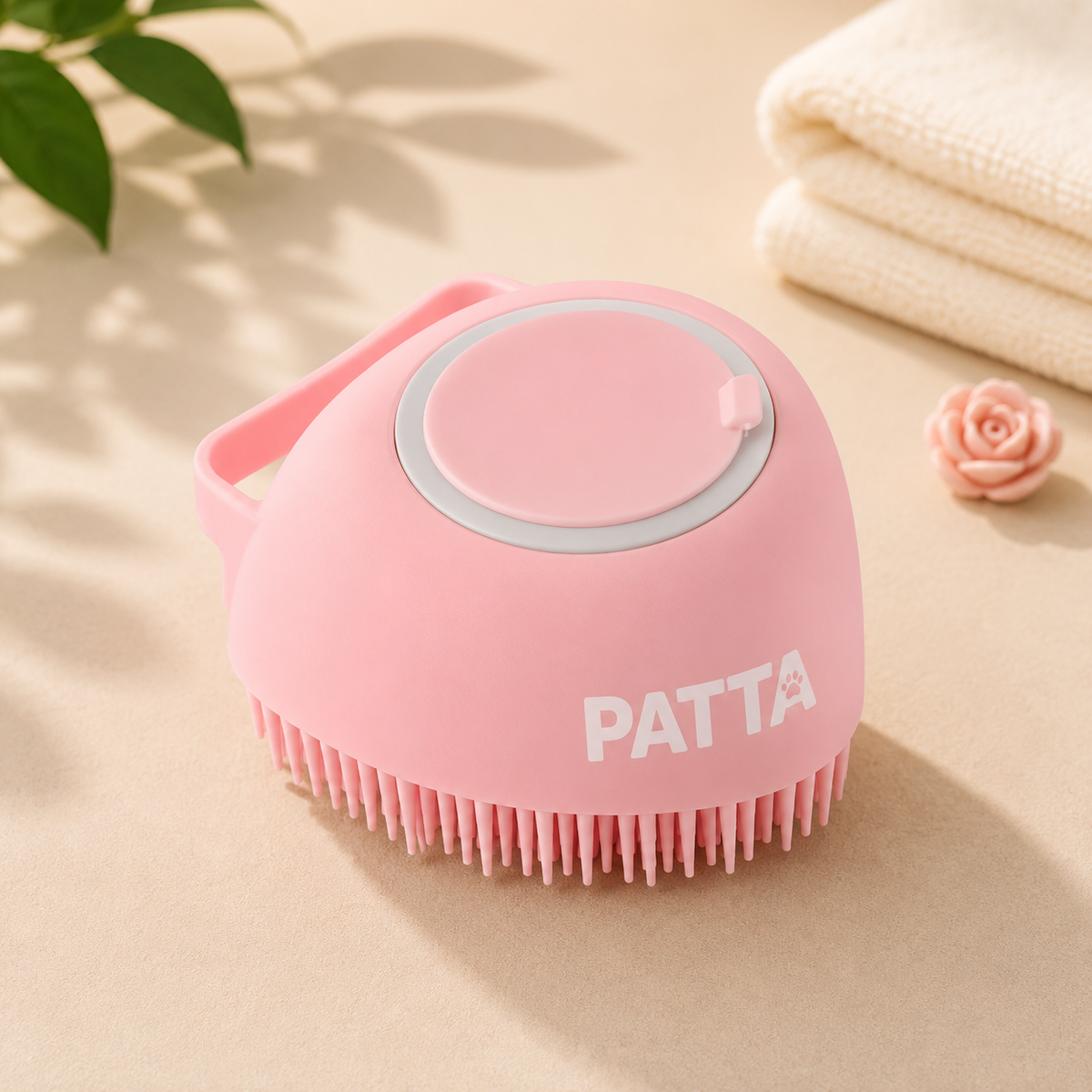 Escova Massageadora de Silicone para Pets
