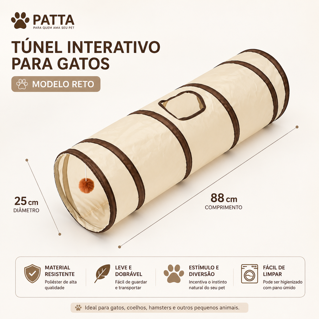 Túnel Interativo para Gatos
