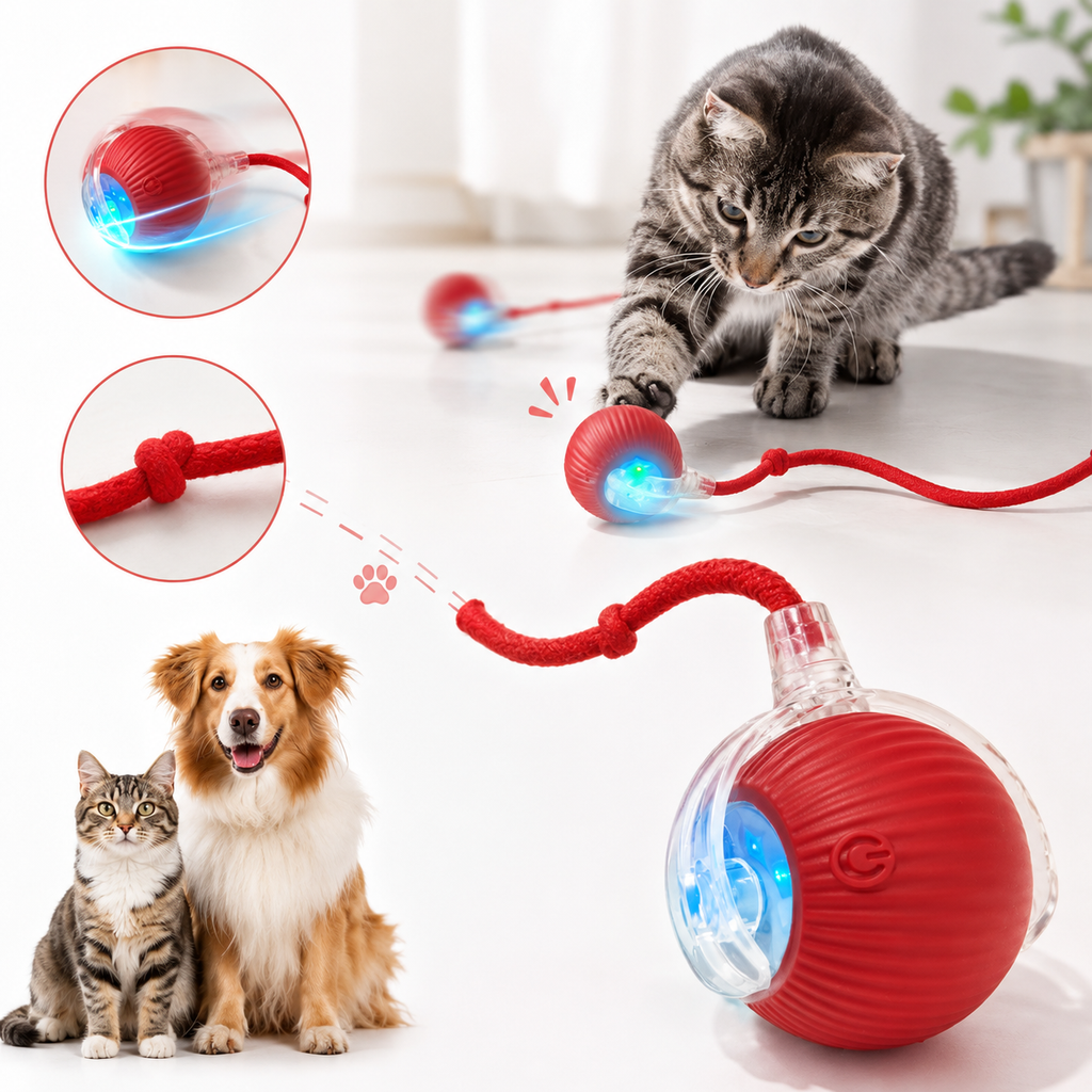 Bola Interativa Inteligente para Cães e Gatos