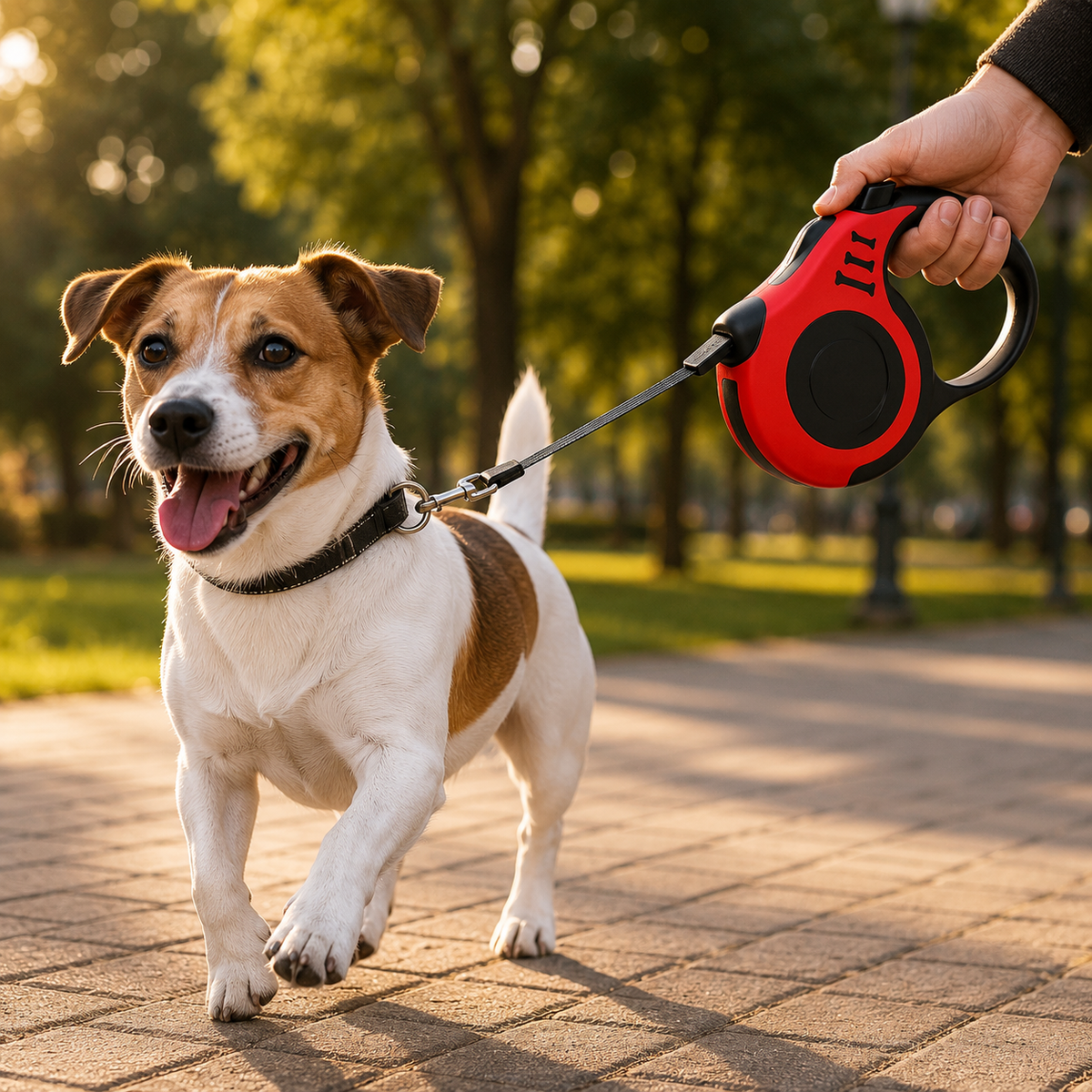 Guia Retrátil para Cães e Gatos – 5 Metros