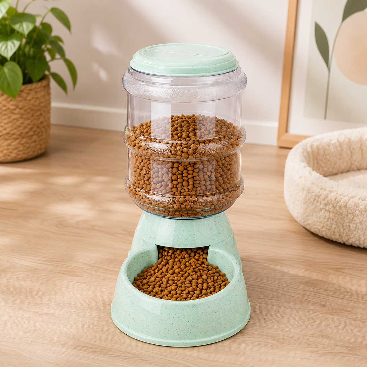 Comedouro Duo com Bebedouro Automático para Pets
