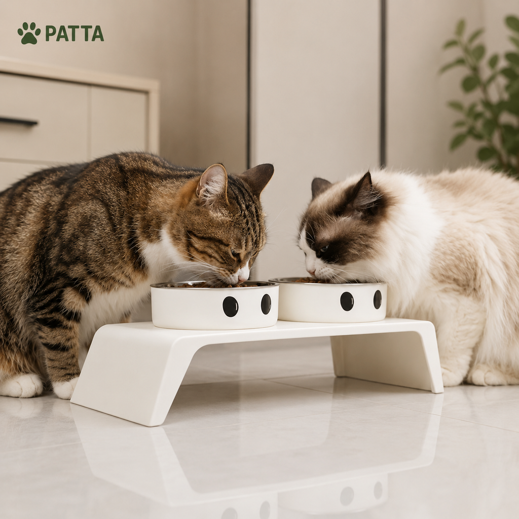 Comedouro Elevado Duplo para Pets