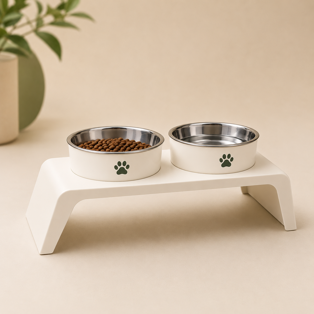 Comedouro Elevado Duplo para Pets