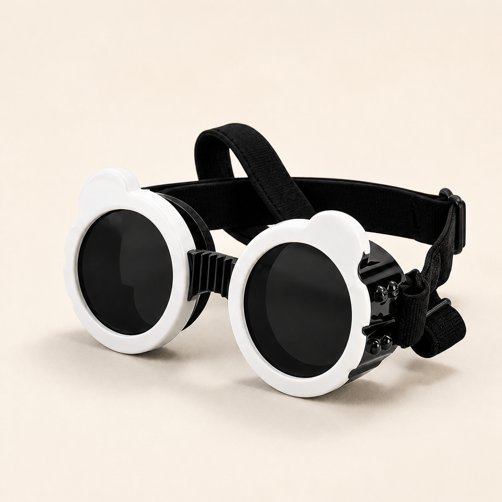 Óculos de Proteção UV com Ventilação e Alças Ajustáveis para Pets