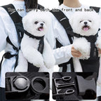Mochila Transportadora para Cães e Gatos, com Alça de Peito e Ventilação