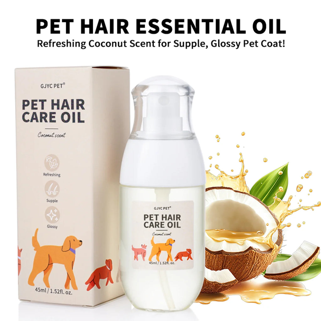 Óleo Essencial em Spray para Pelos de Cães e Gatos - Nutrição e Brilho