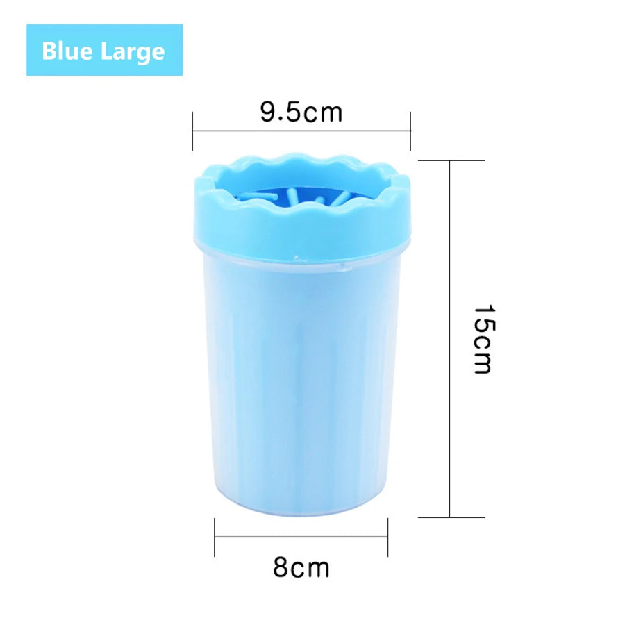 Limpador de Patas para Pets com Escova de Silicone