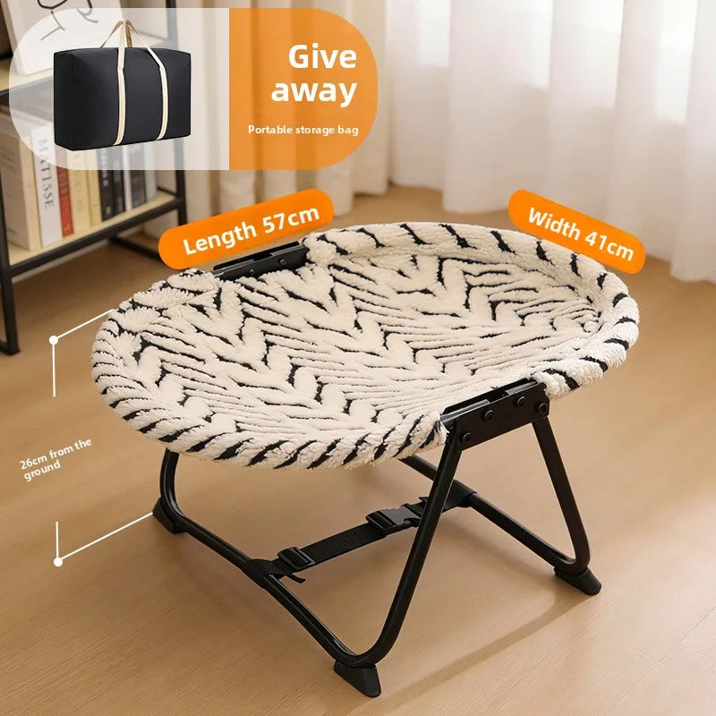 Cama Suspensa Dobrável para Cães e Gatos, Uso Interno e Externo