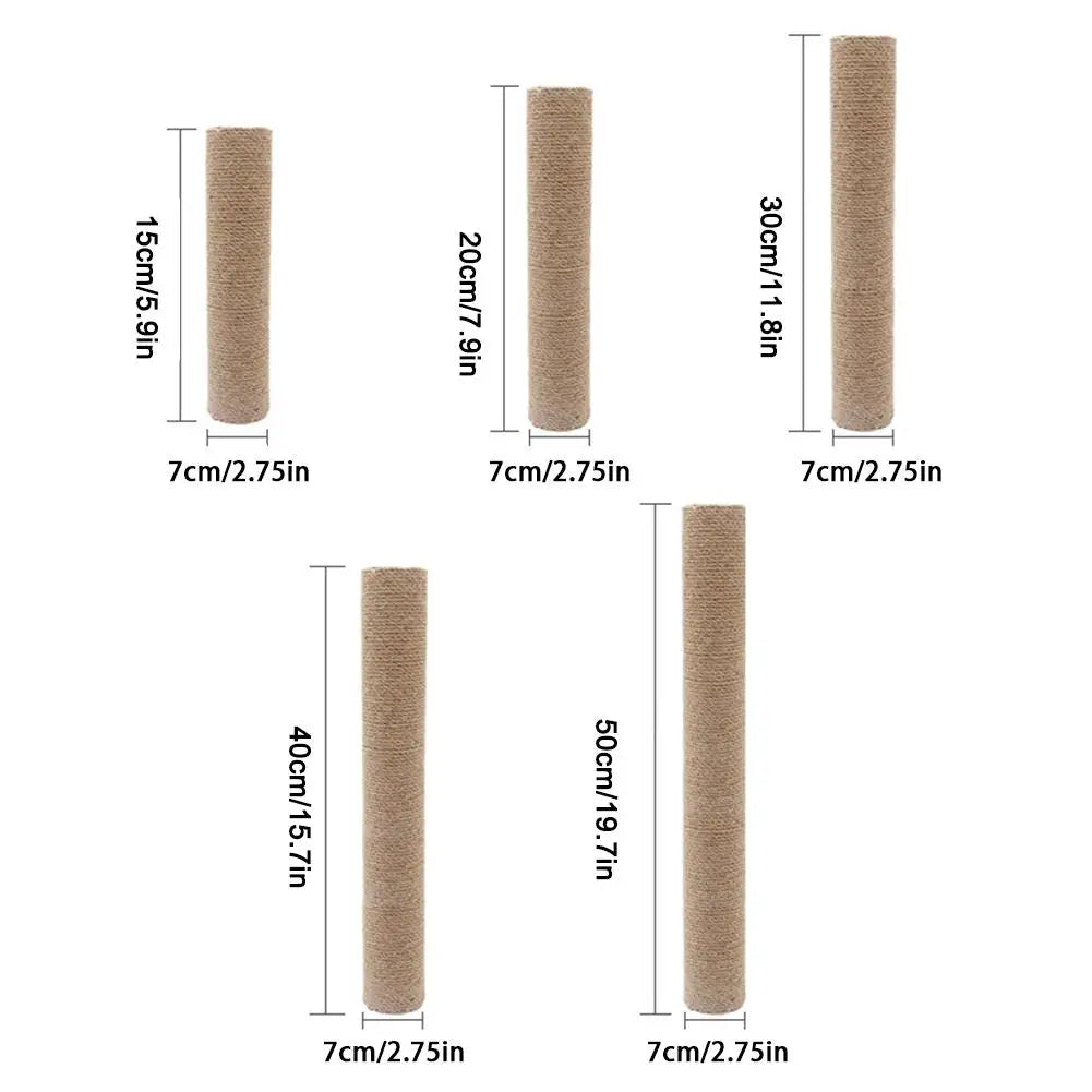 Poste de Sisal Substituível para Arranhador de Gatos, Peça Avulsa DIY