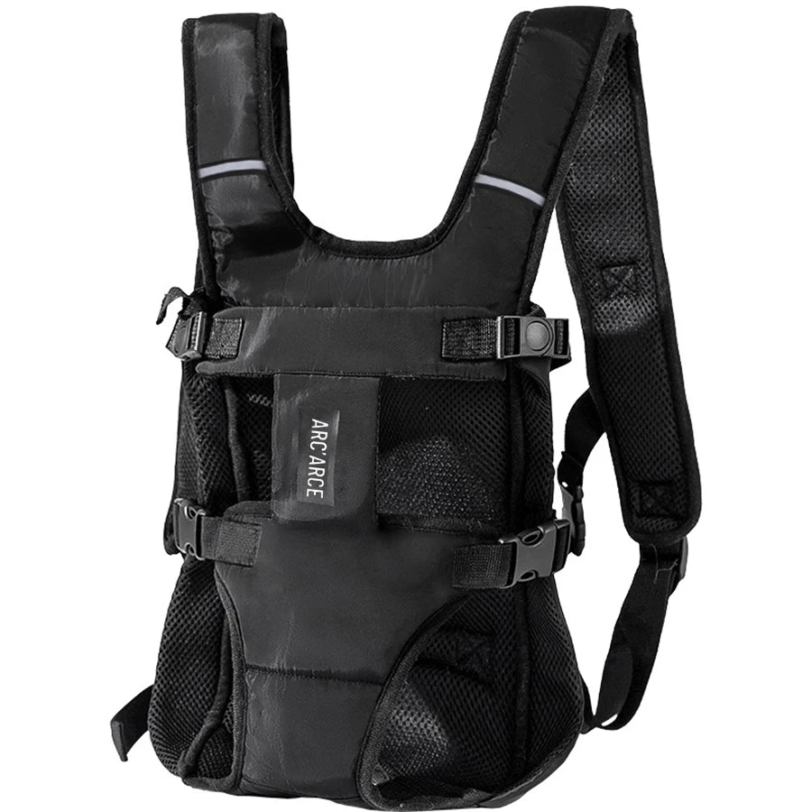 Mochila Transportadora para Cães e Gatos, com Alça de Peito e Ventilação
